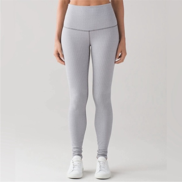 Lululemon Wunder Under Pant Heathered Herringbone Heathered - Picture 1 of 7